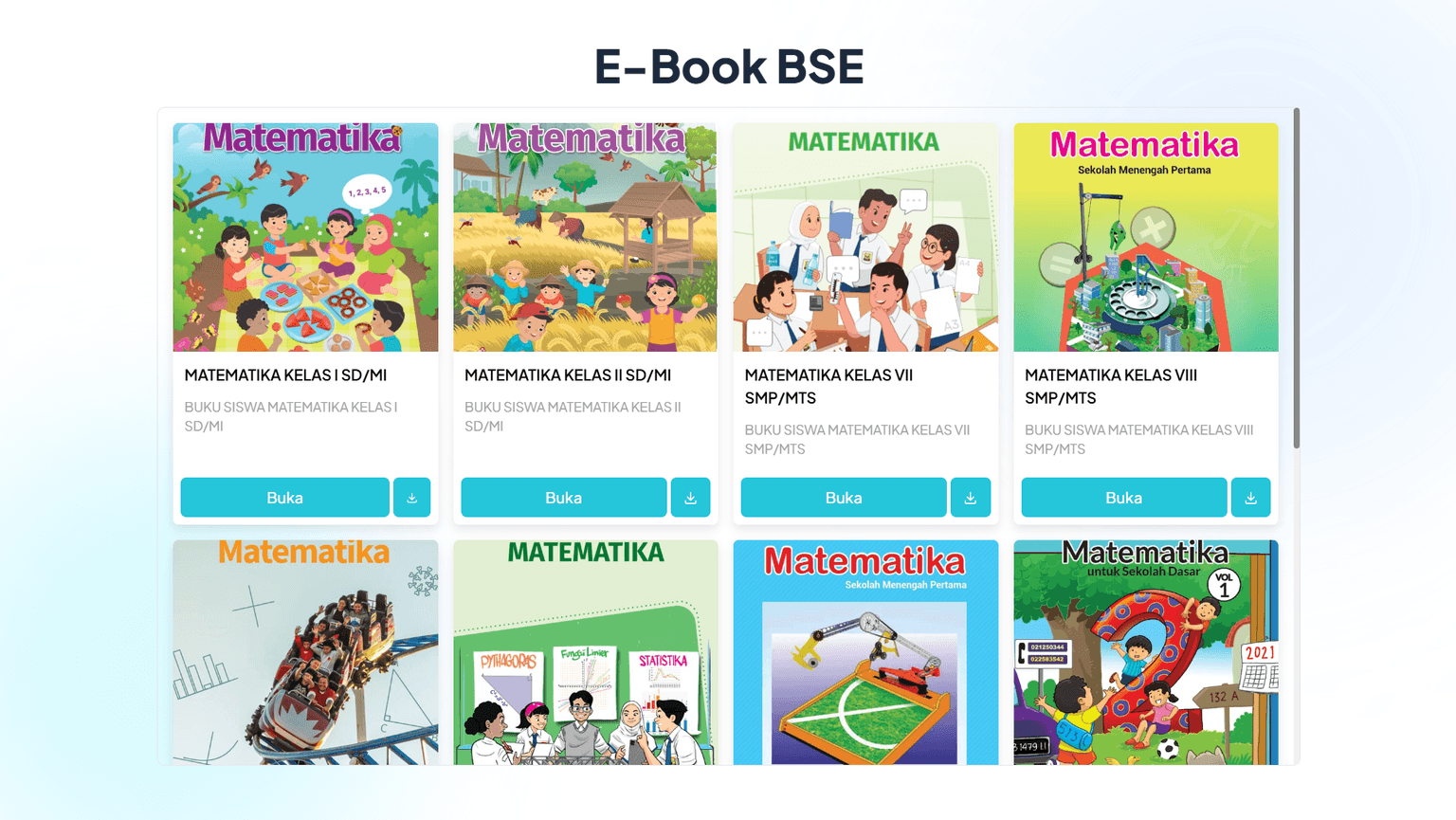 Screen Preview Pustaka Buku Sekolah Elektronik